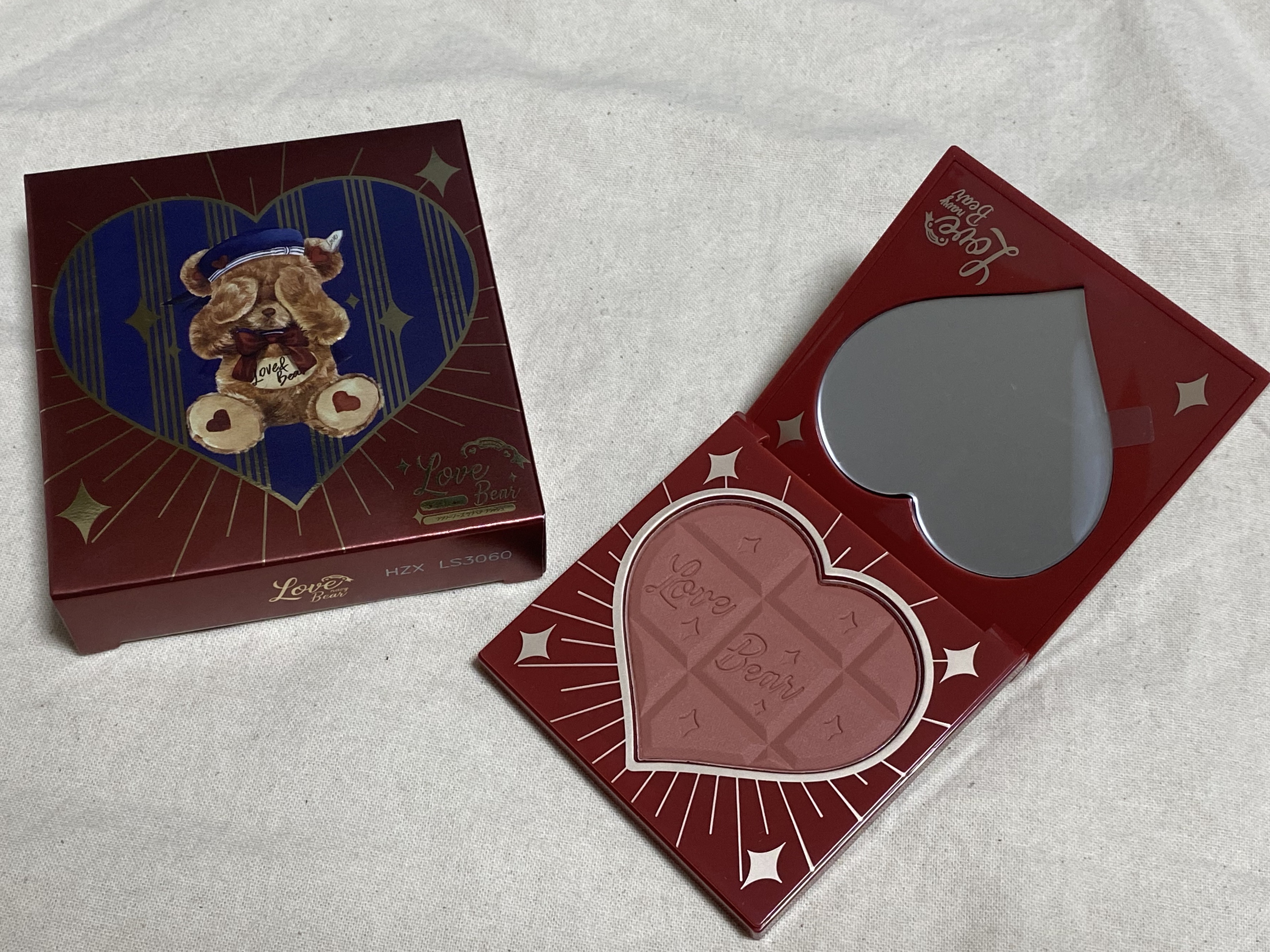 Love Bear ブラッシュ レッドワインチョコレート/FlowerKnows/パウダーチークを使ったクチコミ（3枚目）