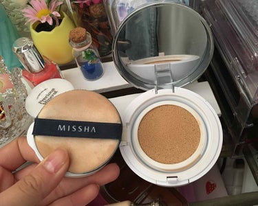 M クッション ファンデーション(モイスチャー)/MISSHA/クッションファンデーションを使ったクチコミ（2枚目）