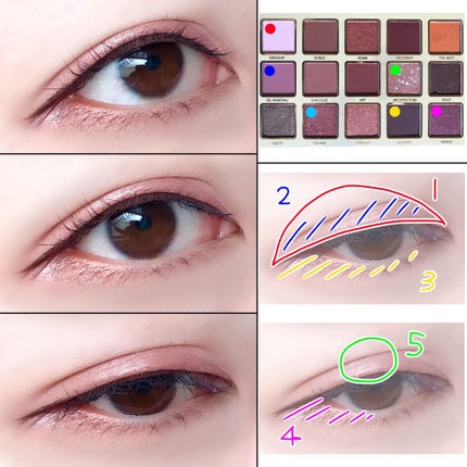 バロックペイント15色/PEONYELF/アイシャドウパレットを使ったクチコミ(5枚目)