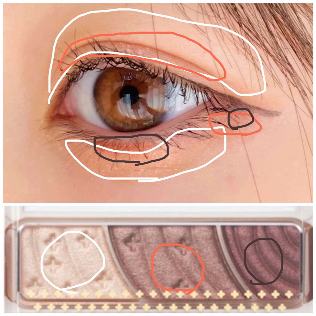 トーンアップアイシャドウ/CEZANNE/アイシャドウパレットを使ったクチコミ(2枚目)