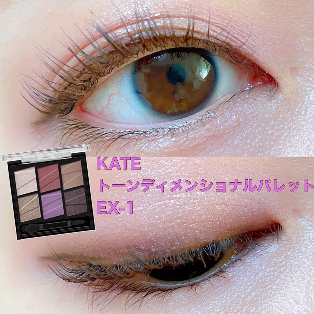 トーンディメンショナルパレット EX-2 パープルブラウン系/KATE/メイクアップキットを使ったクチコミ（1枚目）