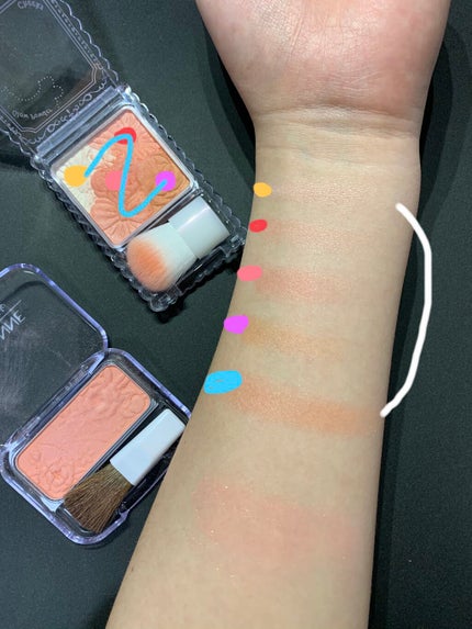 グロウフルールチークス/キャンメイク/パウダーチークを使ったクチコミ(2枚目)