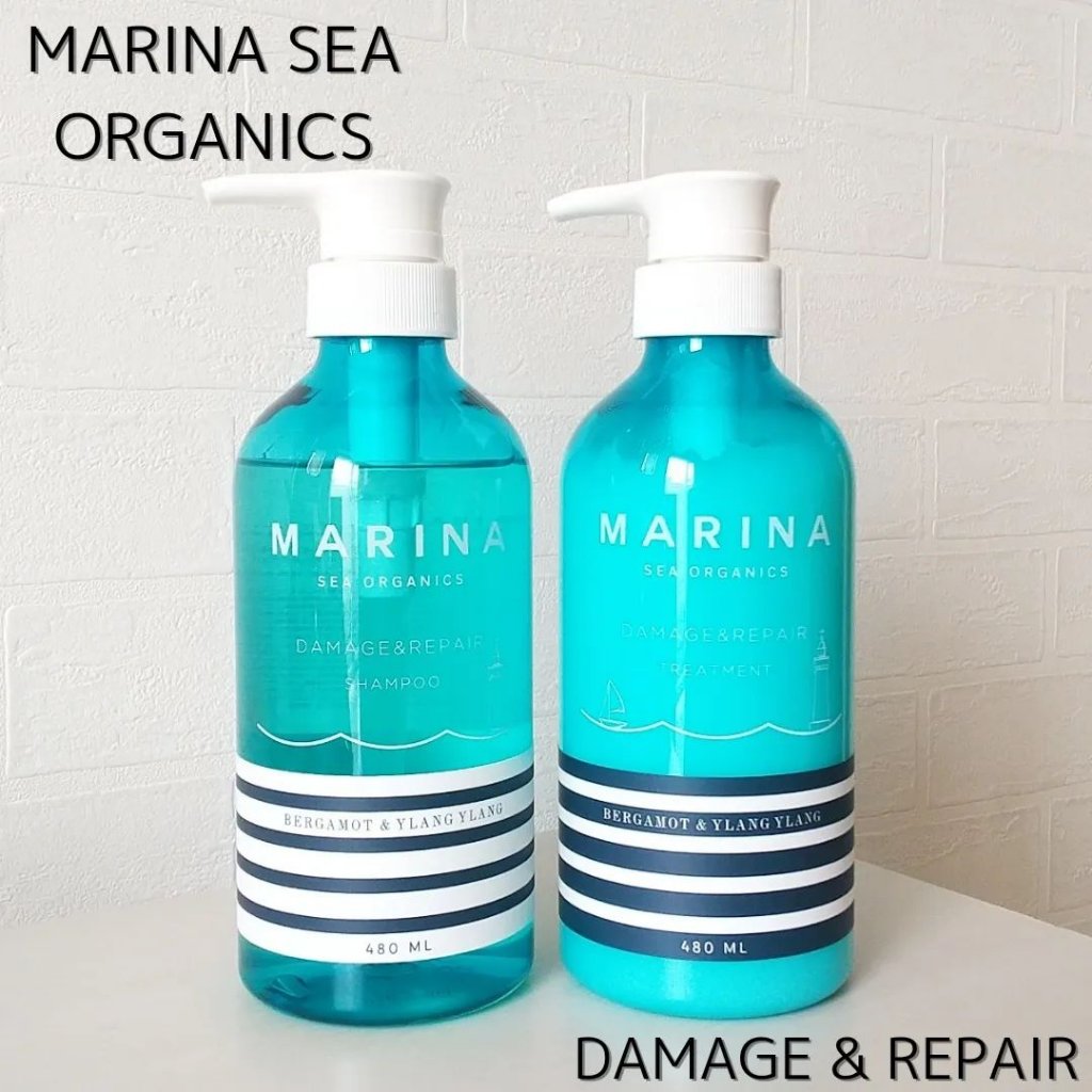 ダメージリペアシャンプー＆トリートメント/マリーナシーオーガニック/市販シャンプーを使ったクチコミ（2枚目）
