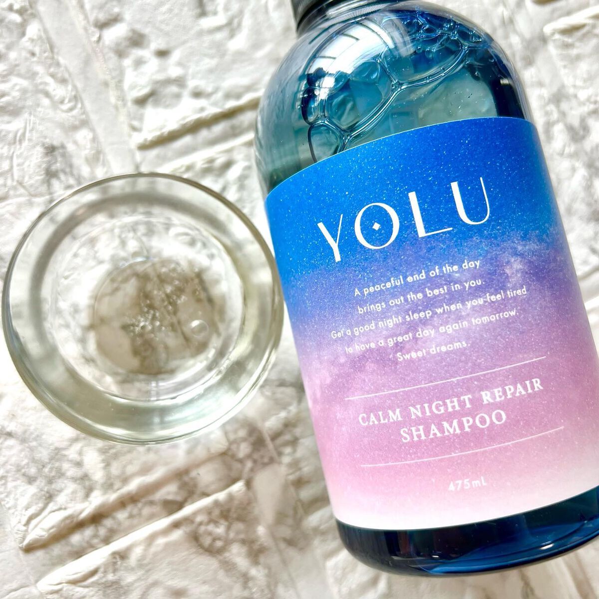 カームナイトリペアシャンプー／トリートメント/YOLU/市販シャンプーを使ったクチコミ（2枚目）