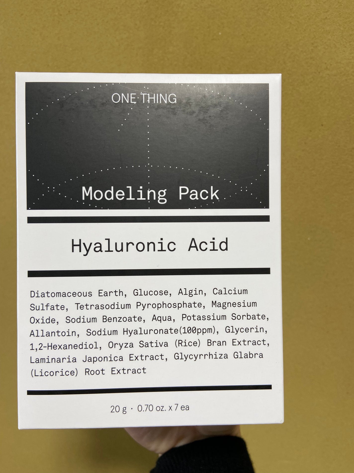 モデリングパック ヒアルロン酸 /ONE THING/洗い流すパック・マスクを使ったクチコミ(1枚目)