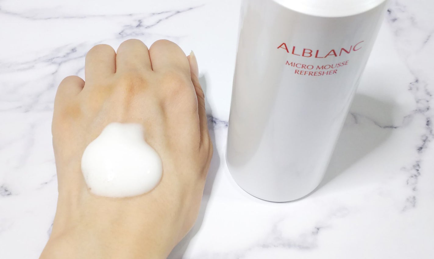 マイクロムース リフレッシャー/ALBLANC/泡洗顔を使ったクチコミ(2枚目)