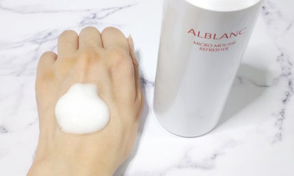 マイクロムース リフレッシャー/ALBLANC/泡洗顔を使ったクチコミ(2枚目)