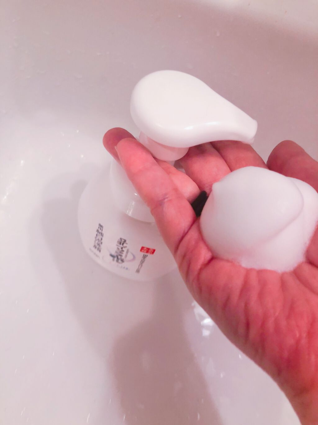 薬用泡洗顔/なめらか本舗/泡洗顔を使ったクチコミ（2枚目）