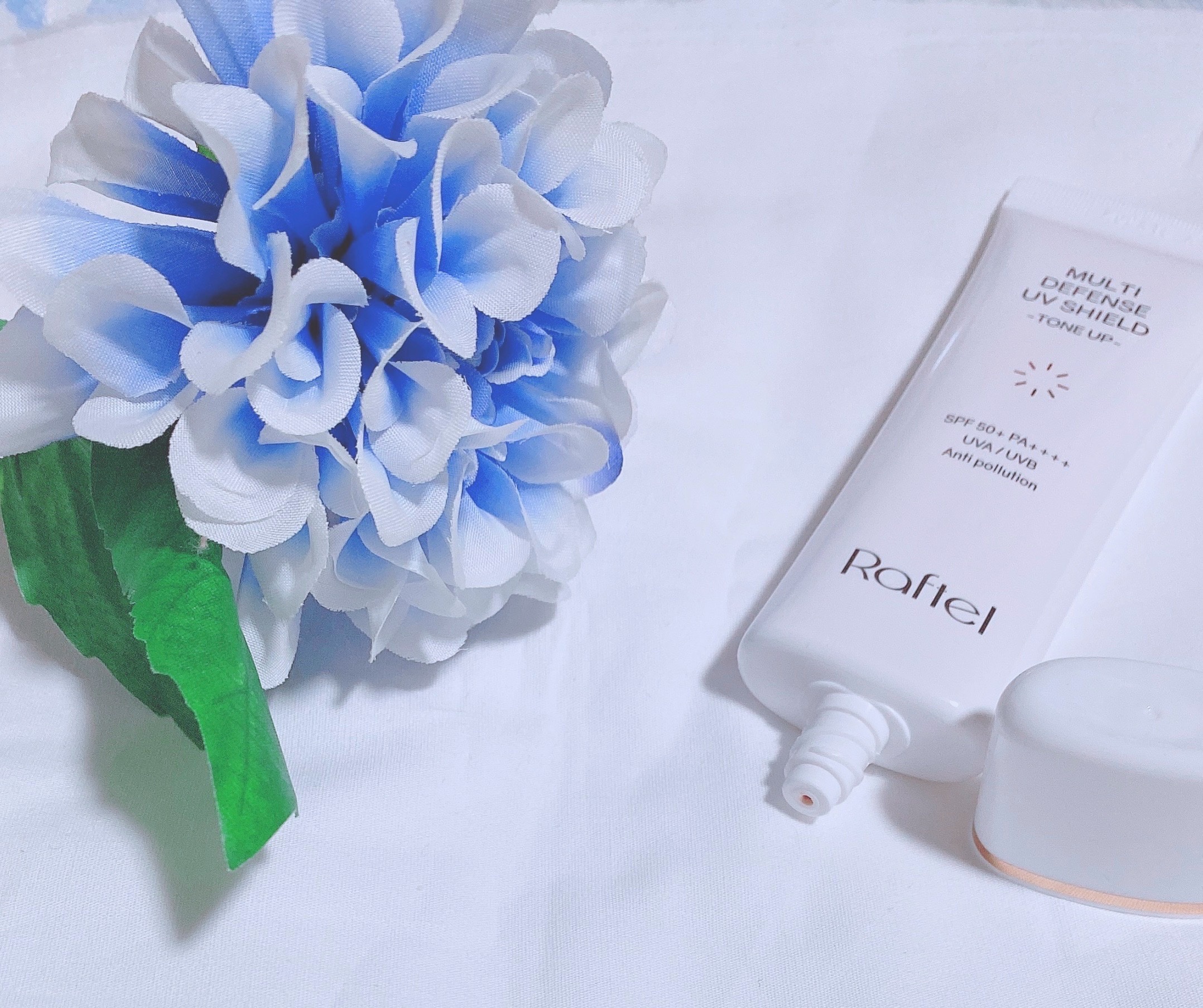 マルチ・ディフェンス UVシールド・トーンアップ/Raftel/日焼け止めクリームを使ったクチコミ（2枚目）