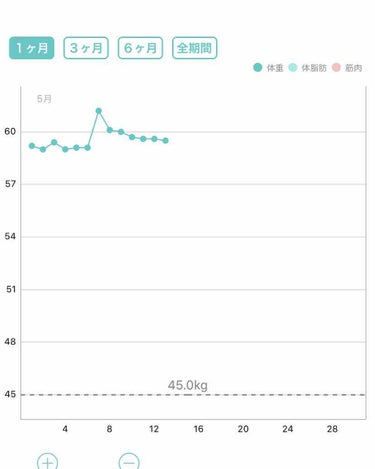 なー on LIPS 「ダイエット4日目5月13日　身長156センチ体重59.5キロ(..」（1枚目）