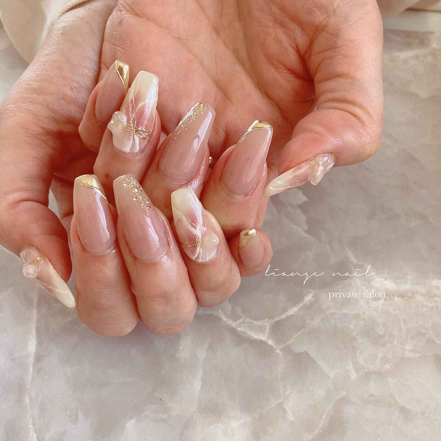 #リアンジェネイル,#柏ネイル,#ネイル,#春ネイル,#大人ニュアンスネイル,#ニュアンスネイル,#ジェルネイル,#ミラーネイル,#天然石ネイル,#ピンクネイル,#夏ネイルのネイルデザイン