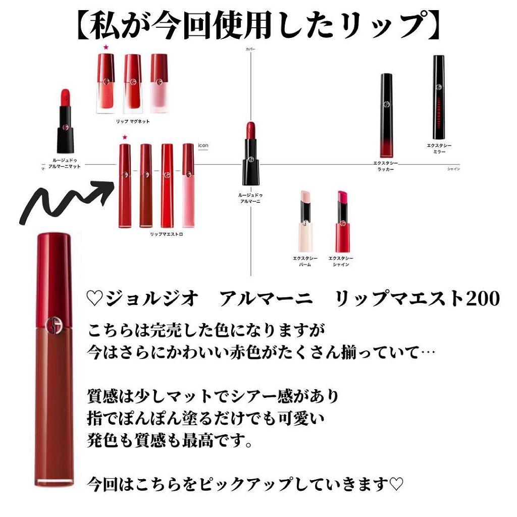 リップ マエストロ/ジョルジオ アルマーニ ビューティ/口紅を使ったクチコミ(3枚目)