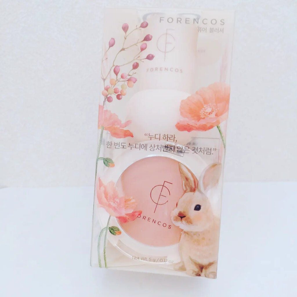 ピュアブラッシャー パフ付き/フォレンコス/パウダーチークを使ったクチコミ(1枚目)