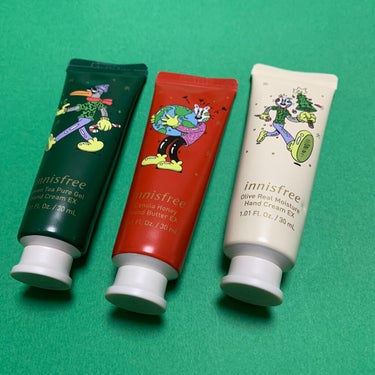 ハンドクリーム セット 2021 Green Holidays Edition/innisfree/ハンドクリームを使ったクチコミ（2枚目）