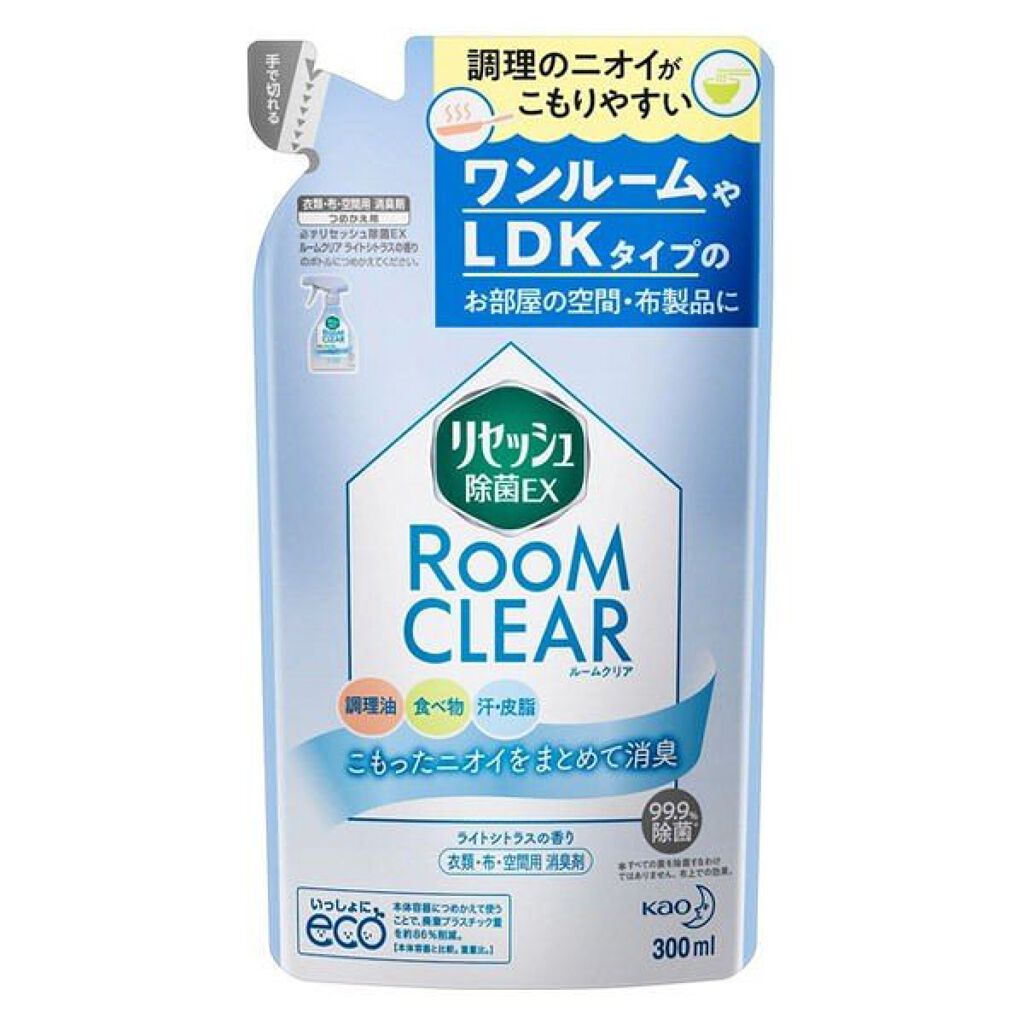 除菌EX ルームクリア ライトシトラスの香り つめかえ用 300ml