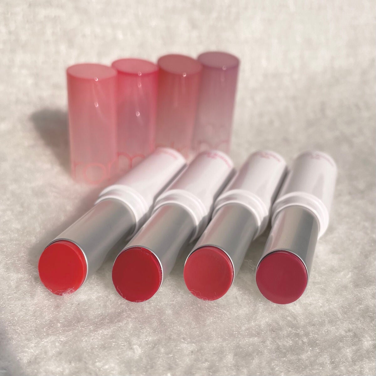 グラスティングメルティングバーム/rom&nd/リップバームを使ったクチコミ(5枚目)