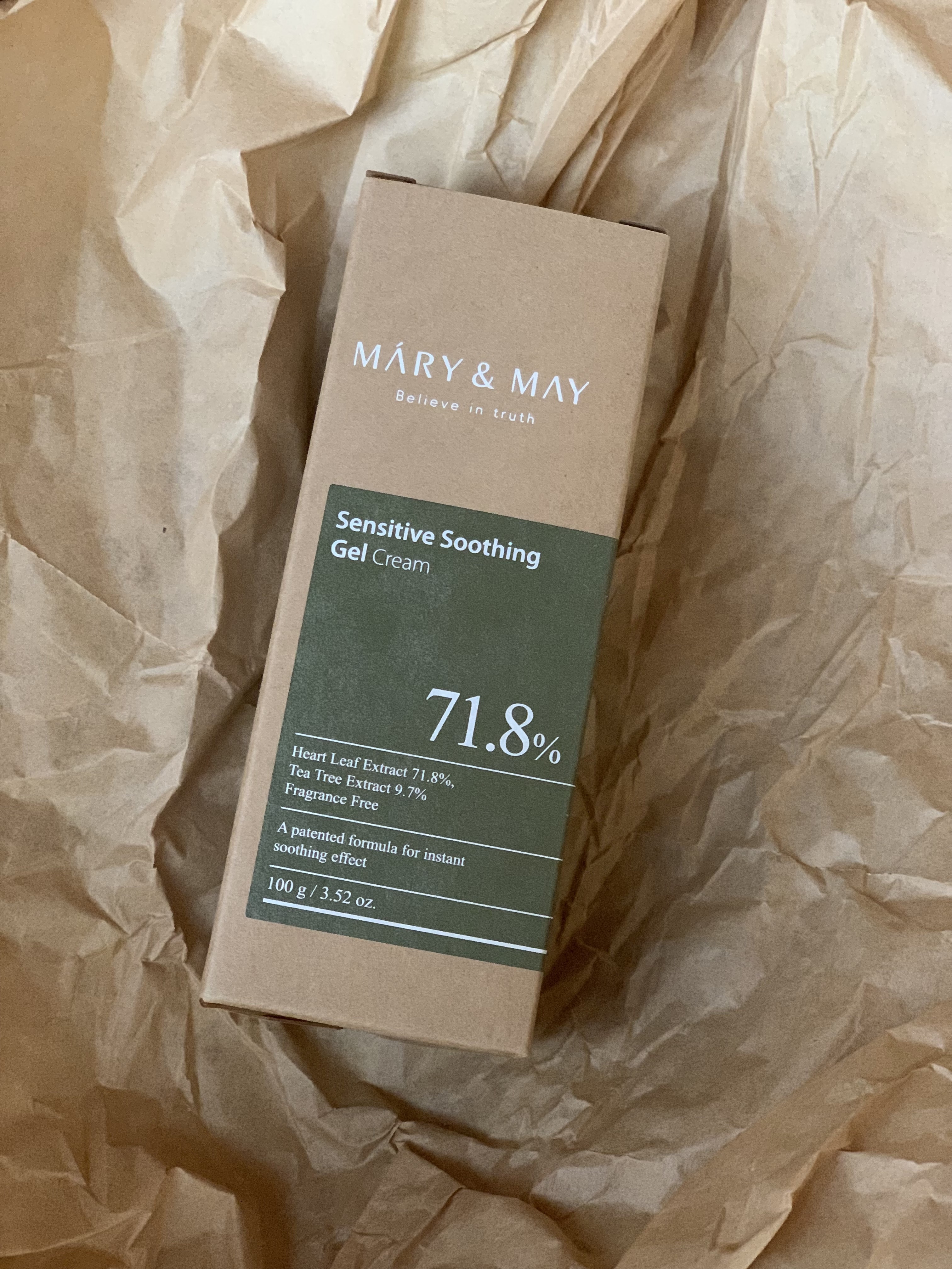 Sensitive Soothing Gel Cream/MARY&MAY/フェイスクリームを使ったクチコミ（1枚目）