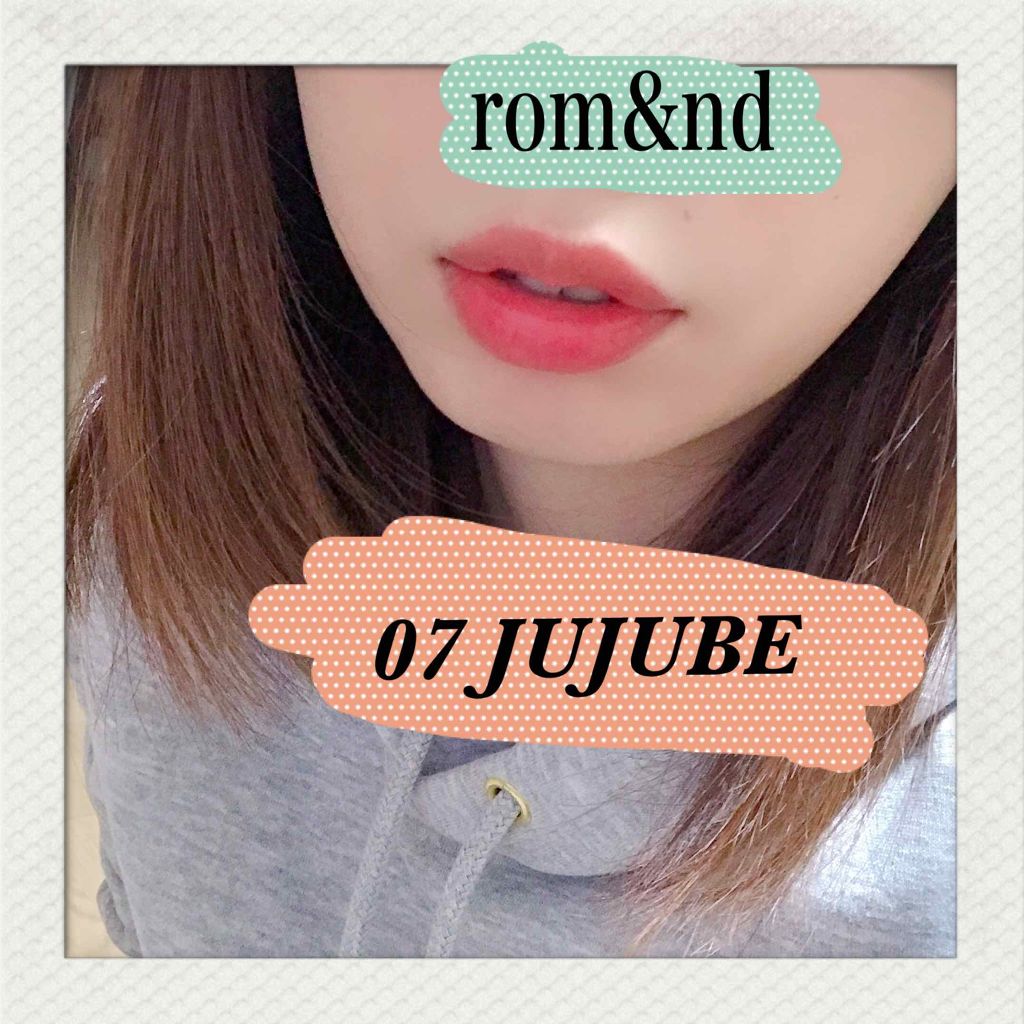 ジューシーラスティングティント/rom&nd/リップティントを使ったクチコミ（2枚目）