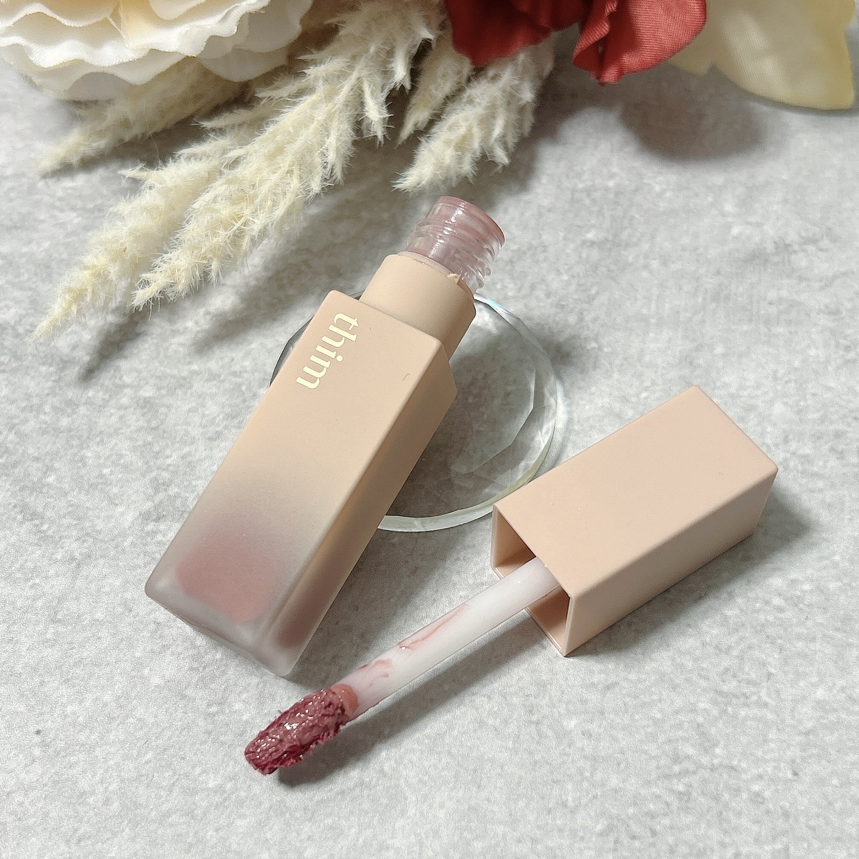 サテンリップグレイズ/thim/リップグロスを使ったクチコミ（3枚目）