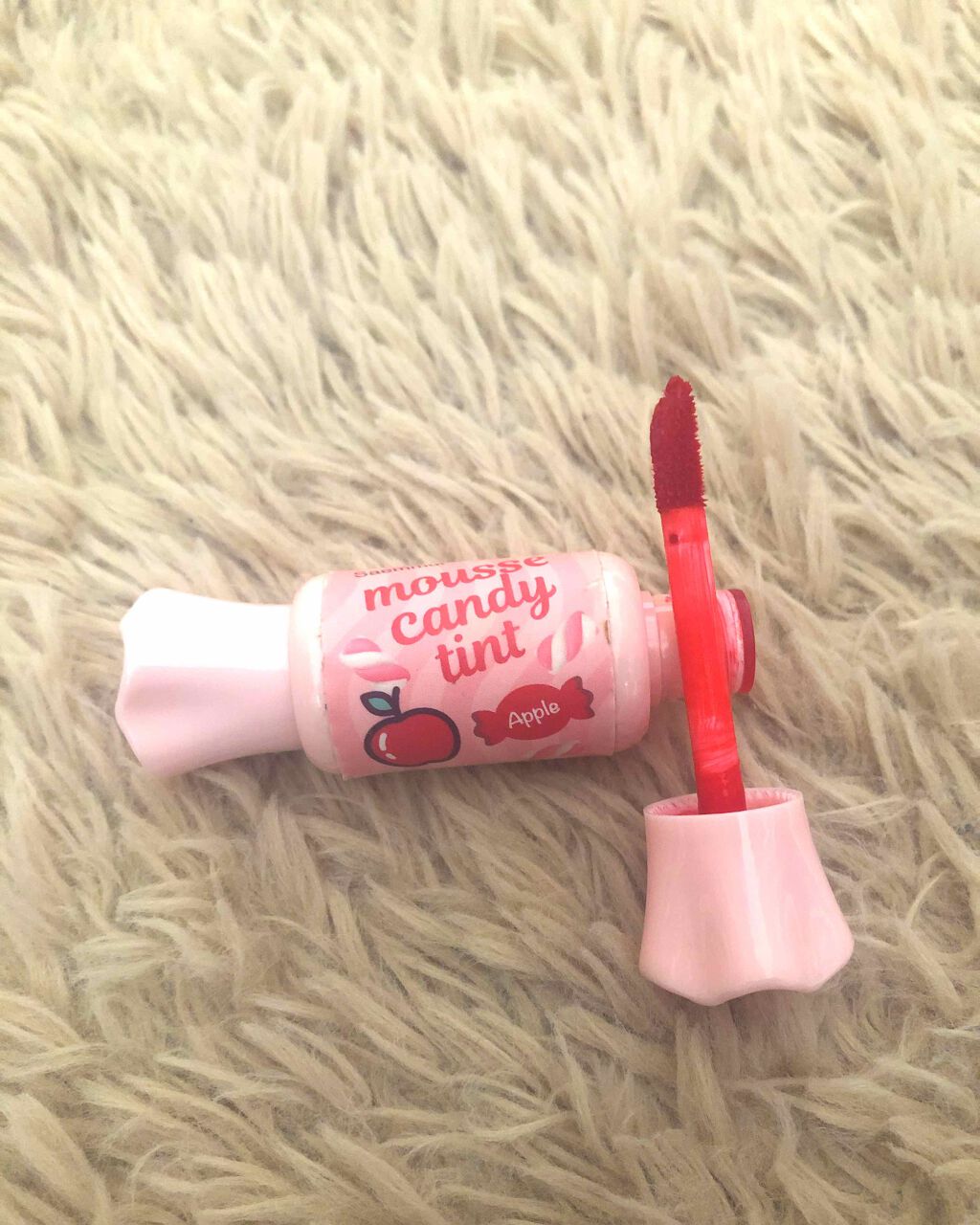 ムース キャンディー ティント/the SAEM/リップティントを使ったクチコミ（2枚目）
