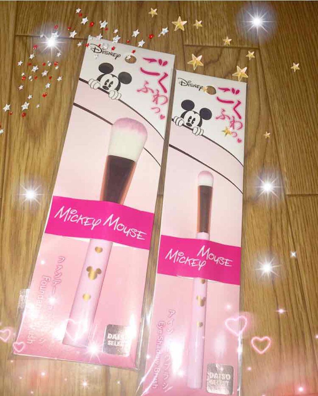 ごくふわっ ミッキーブラシ/DAISO/メイクブラシを使ったクチコミ（1枚目）
