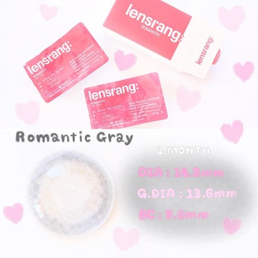 LensRang ROMANTICのクチコミ「♡┈┈┈┈┈┈┈┈┈┈┈┈┈┈┈♡

❕ @eotd_jp

˚✧₊⁎ 𝘭𝘦𝘯𝘴𝘳𝘢𝘯𝘨 / .....」（2枚目）