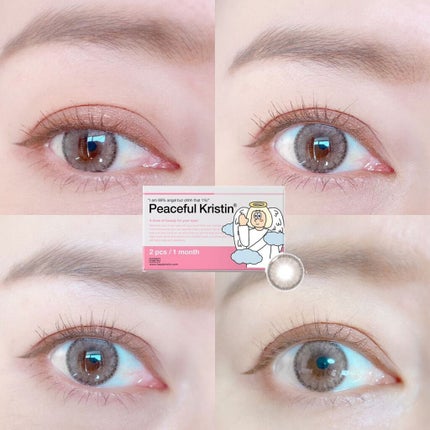 Peaceful Kristen/Hapa kristin/カラーコンタクトレンズを使ったクチコミ(2枚目)