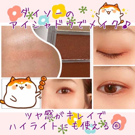 WHY NOT SPINNS 3色アイシャドウ/DAISO/アイシャドウパレットを使ったクチコミ(1枚目)