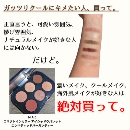 コネクト イン カラー アイシャドウ パレット × 6/M・A・C/アイシャドウパレットを使ったクチコミ(2枚目)