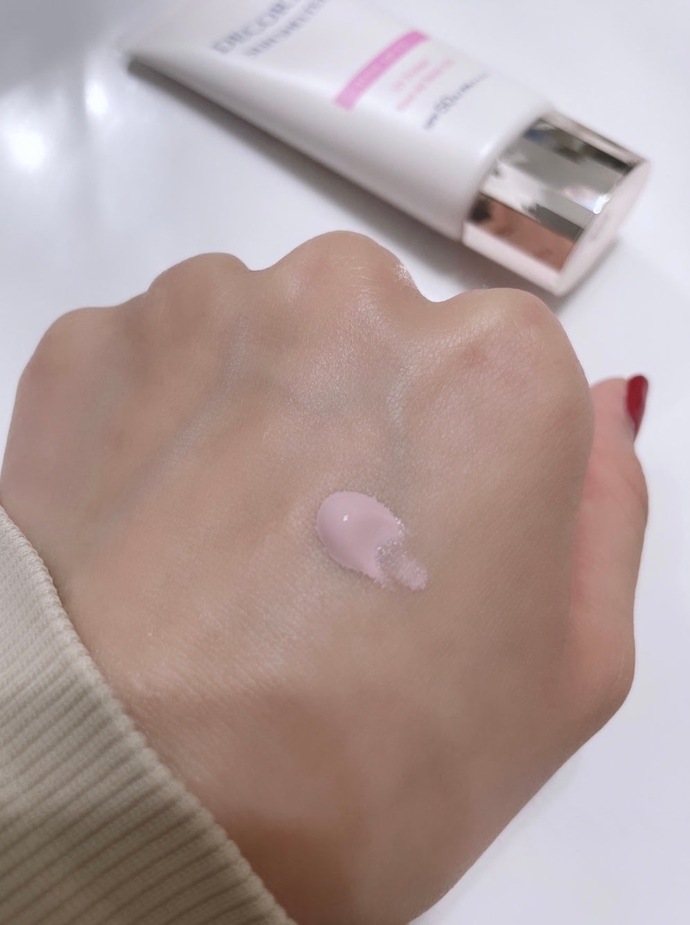 サンシェルター トーンアップCC/DECORTÉ/CCクリームを使ったクチコミ(2枚目)