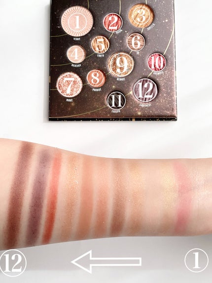 ギャラクシー12色アイシャドウパレット VENUS /DiTO/アイシャドウパレットを使ったクチコミ(5枚目)