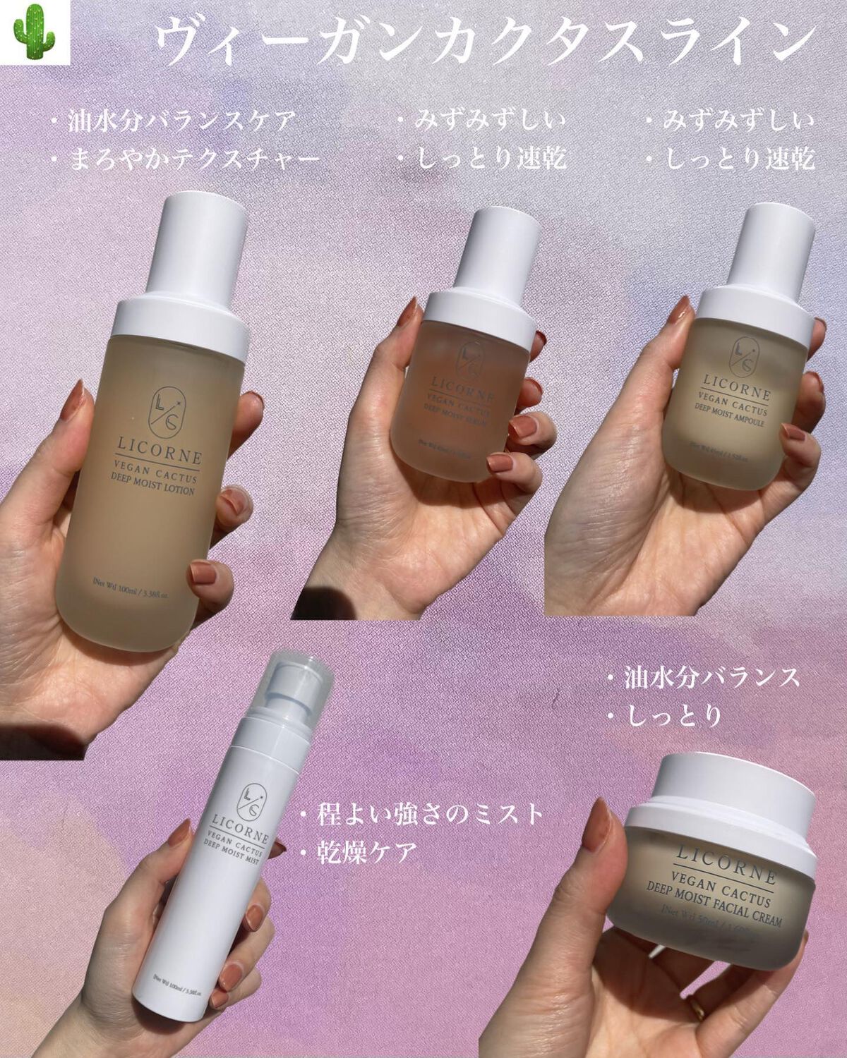 ヴィーガンサボテンクリーム/LICORNE/フェイスクリームを使ったクチコミ（3枚目）