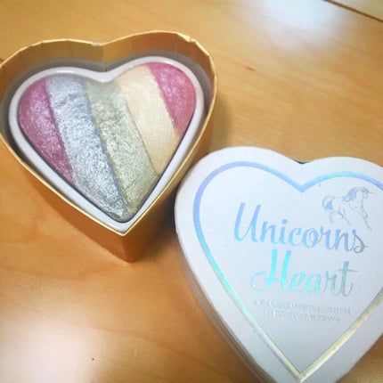 ハートハイライター ユニコーンハート/MAKEUP REVOLUTION/パウダーハイライトを使ったクチコミ(1枚目)