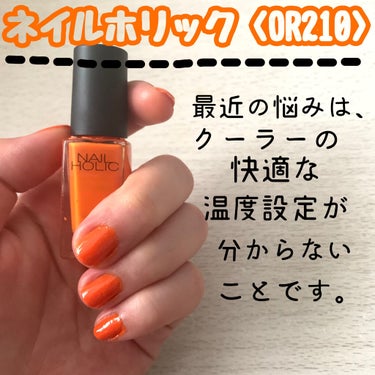 ネイルホリック Soulful color OR210/ネイルホリック/マニキュアを使ったクチコミ（1枚目）