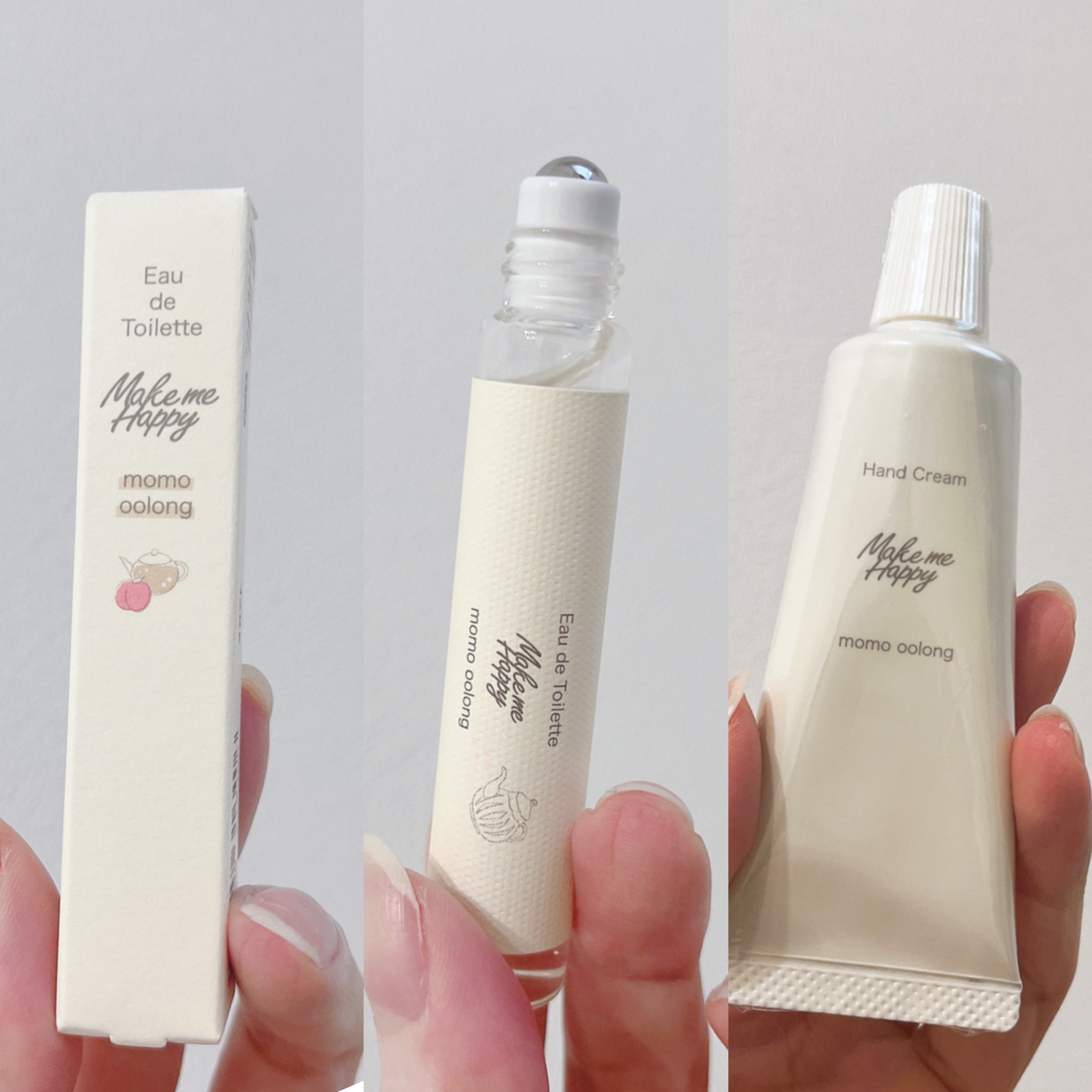 メイクミーハッピー ハンドクリーム momo oolong/キャンメイク/ハンドクリームを使ったクチコミ（2枚目）