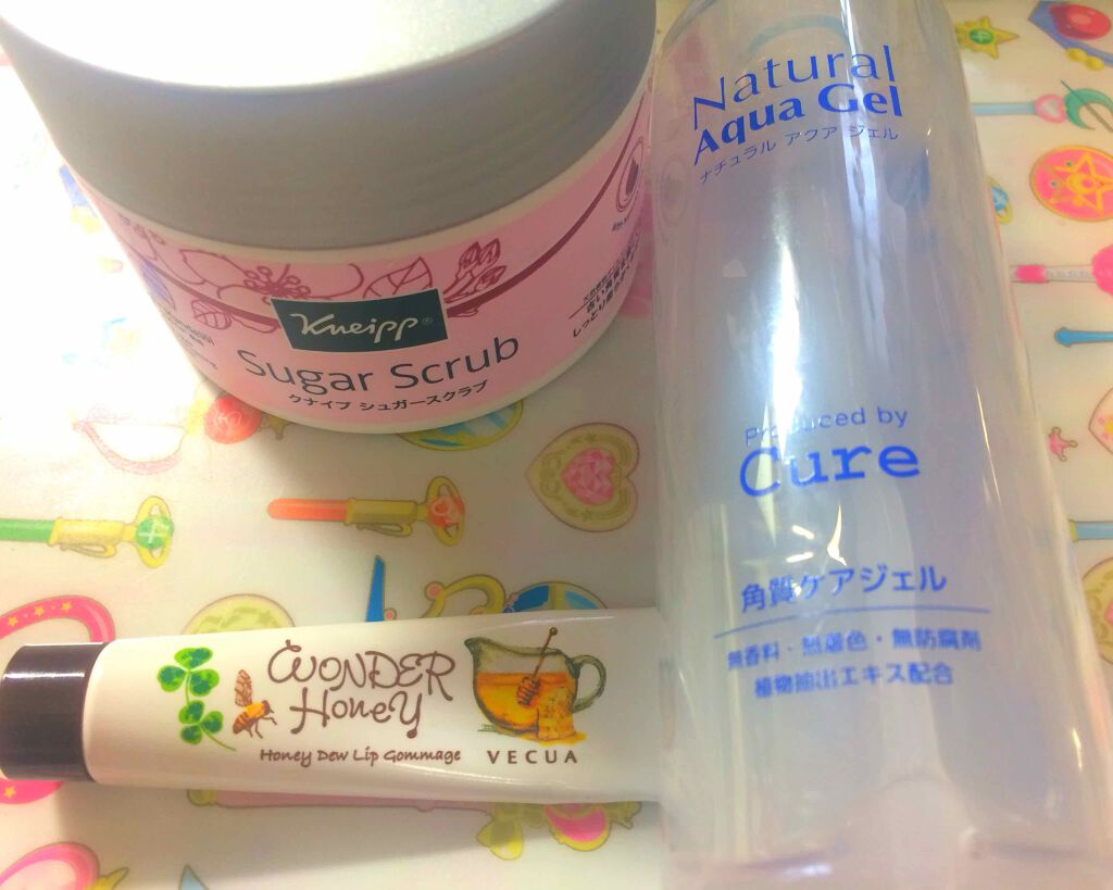 ワンダーハニー 唇とろ蜜ゴマージュ/VECUA Honey/リップケアを使ったクチコミ（1枚目）