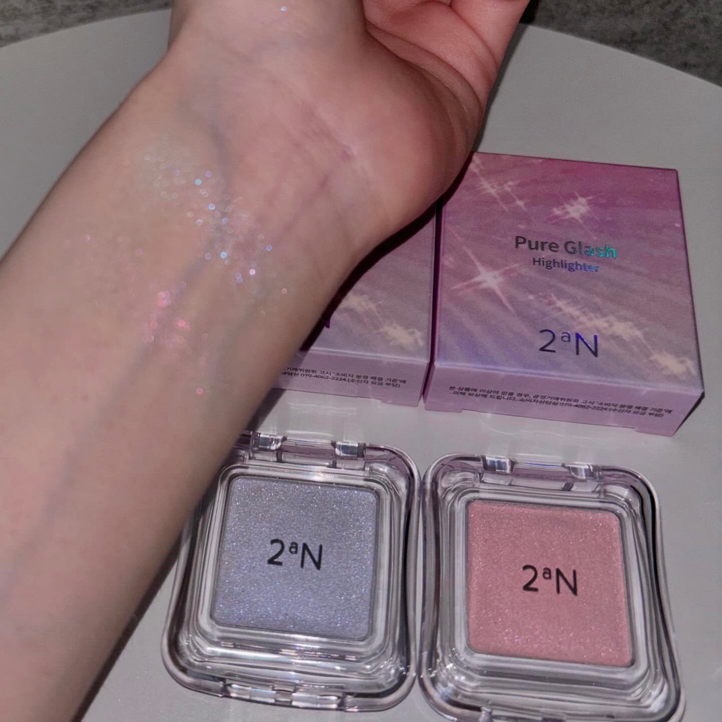 ピュアグラッシュ ハイライター/2aN/パウダーハイライトを使ったクチコミ(6枚目)