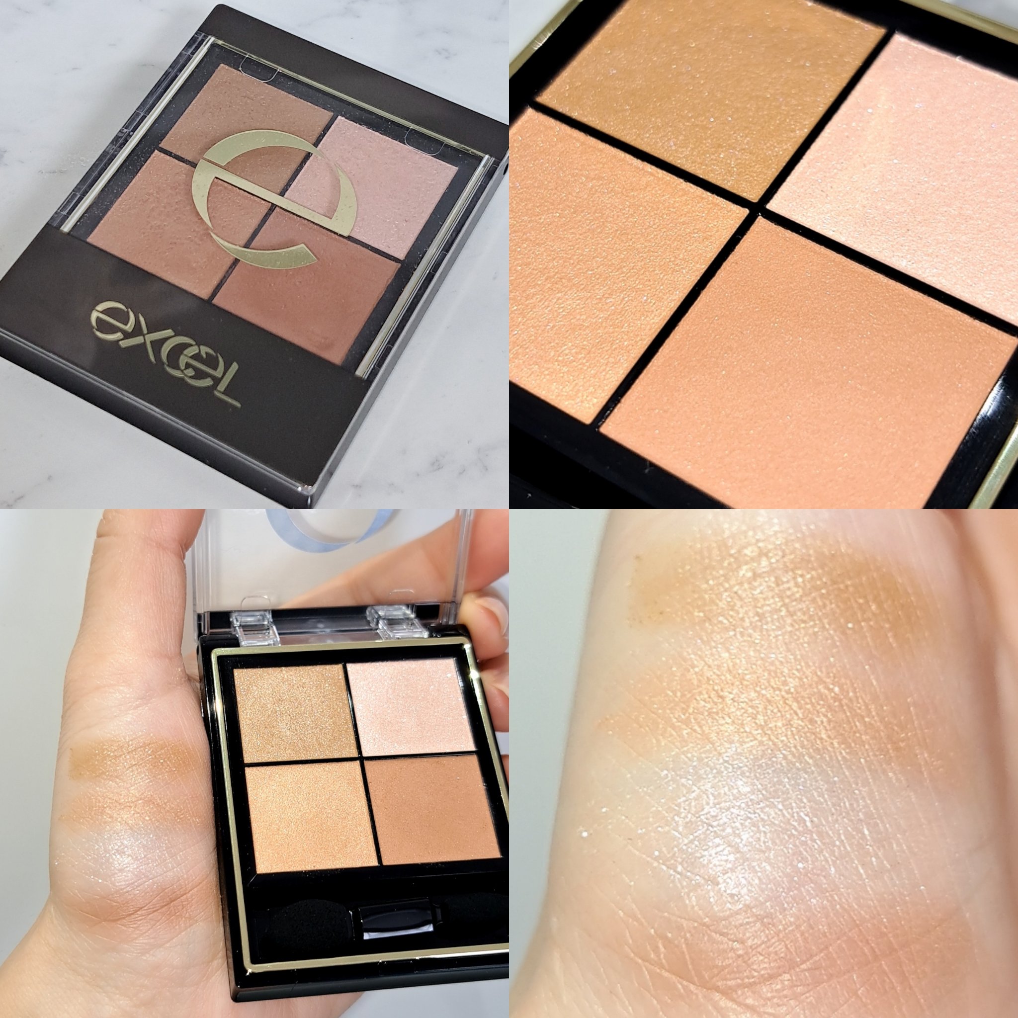 リアルクローズシャドウ/excel/アイシャドウパレットを使ったクチコミ（3枚目）