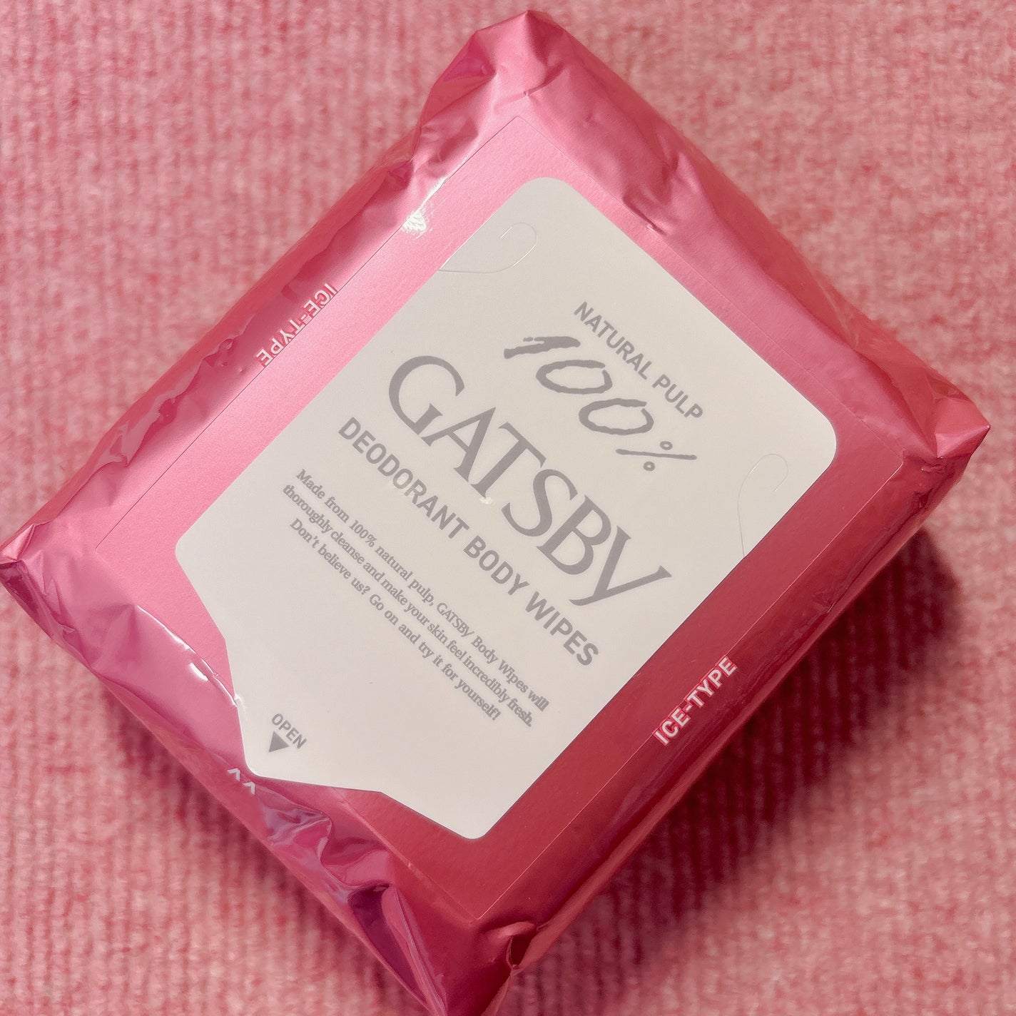 アイスデオドラント ボディペーパーN フリーズピーチ/ギャツビー/ボディシートを使ったクチコミ(1枚目)