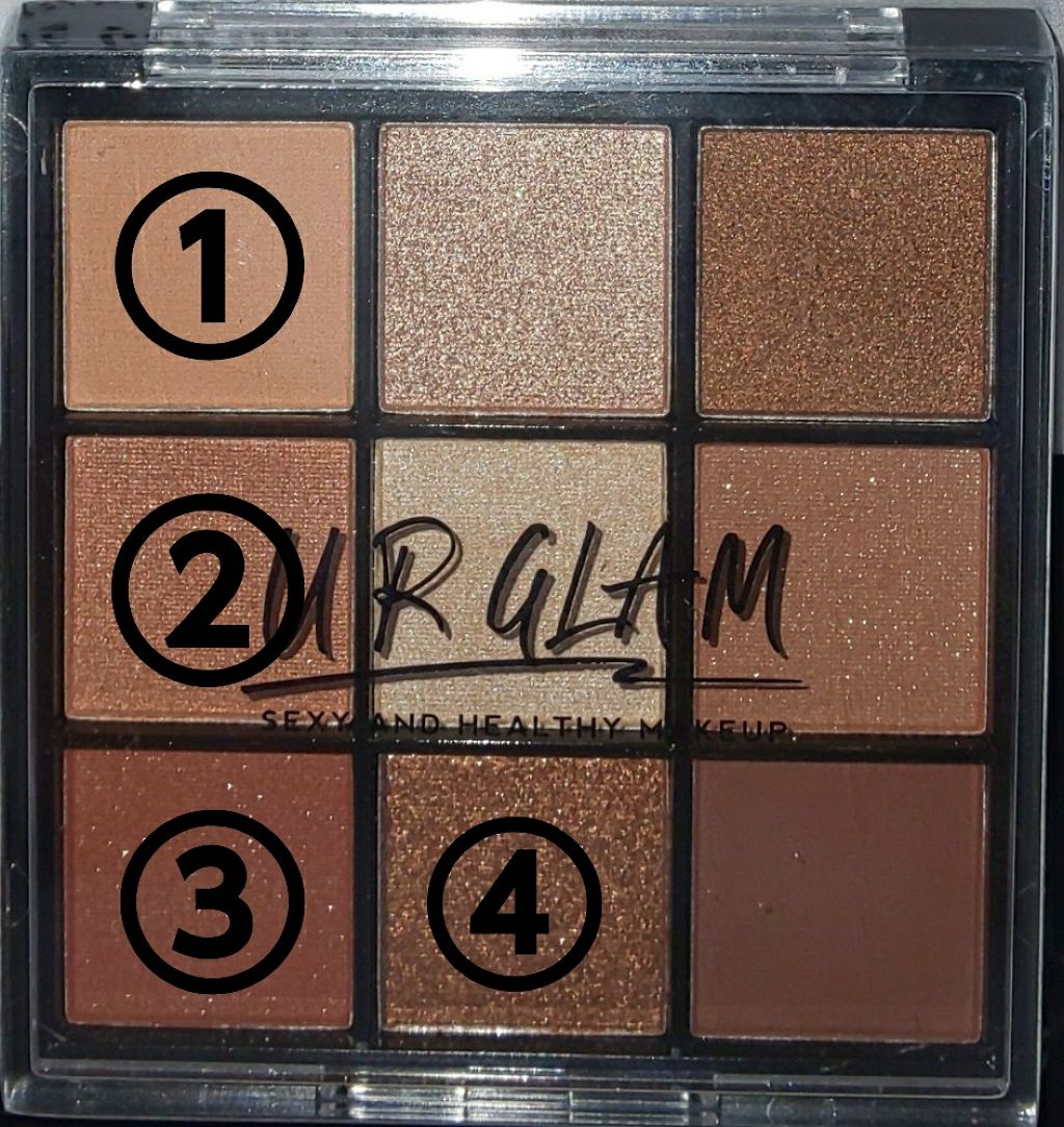 UR GLAM　BLOOMING EYE COLOR PALETTE/U R GLAM/アイシャドウパレットを使ったクチコミ（2枚目）