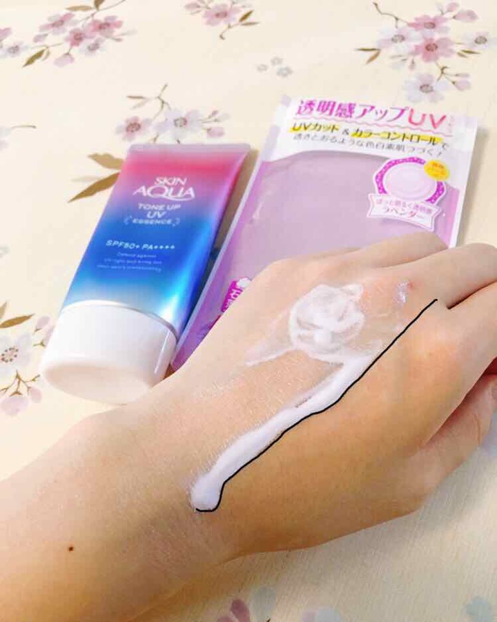 スキンアクア スーパーモイスチャージェル/スキンアクア/日焼け止めジェルを使ったクチコミ（3枚目）