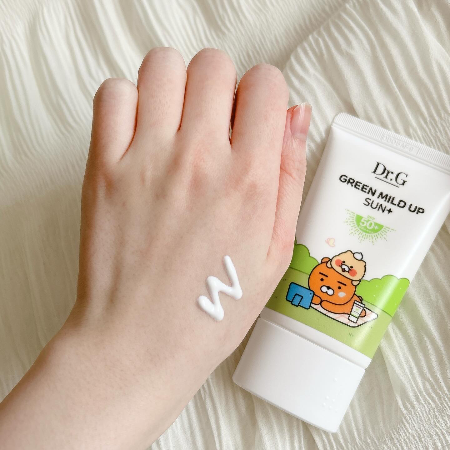 グリーンマイルドアップサンプラス/Dr.G/日焼け止めクリームを使ったクチコミ（3枚目）