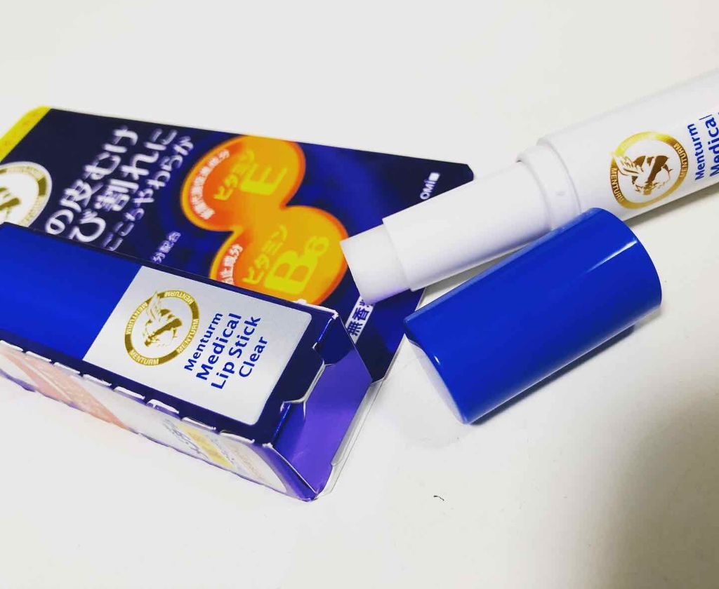 薬用メディカルリップスティックCn/メンターム/リップクリームを使ったクチコミ（1枚目）