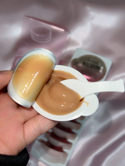 パンテーンマカロン ヘアマスク 色つやリッチ/パンテーン/ヘアマスク・ヘアパックを使ったクチコミ(4枚目)