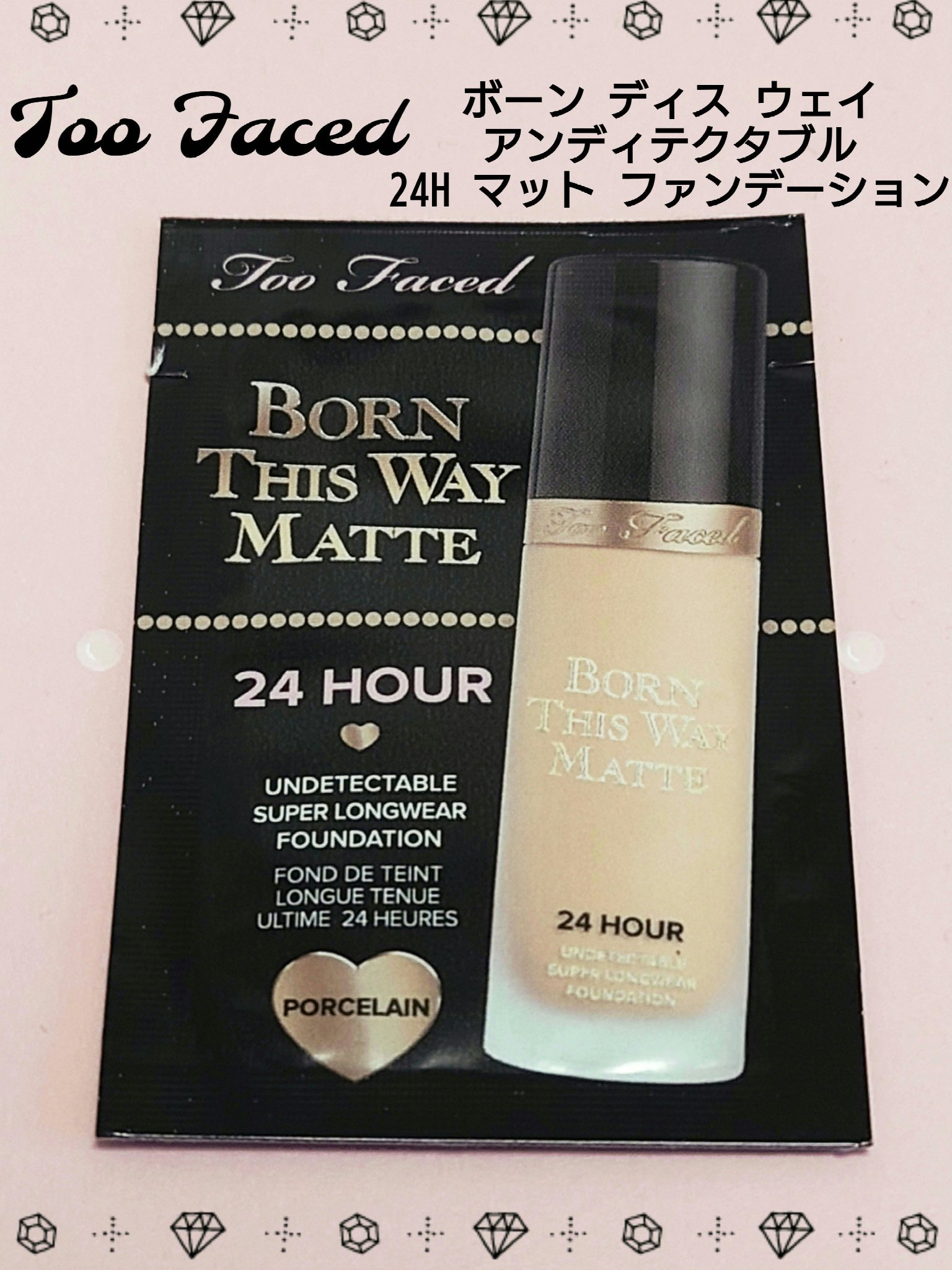 ボーン ディス ウェイ アンディテクタブル 24H マット ファンデーション/Too Faced/リキッドファンデーションを使ったクチコミ（1枚目）