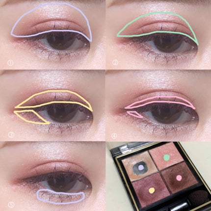 リアルクローズシャドウ/excel/アイシャドウパレットを使ったクチコミ(2枚目)