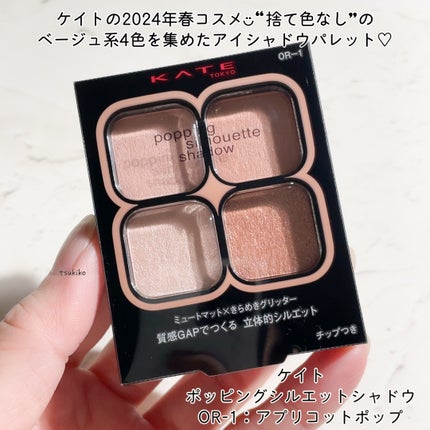 ケイト ポッピングシルエットシャドウ/KATE/アイシャドウパレットを使ったクチコミ(2枚目)