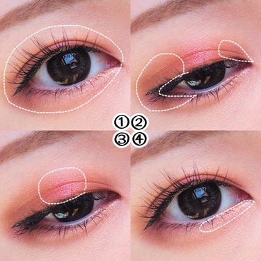 UR GLAM　BLOOMING EYE COLOR PALETTE/U R GLAM/アイシャドウパレットを使ったクチコミ（5枚目）