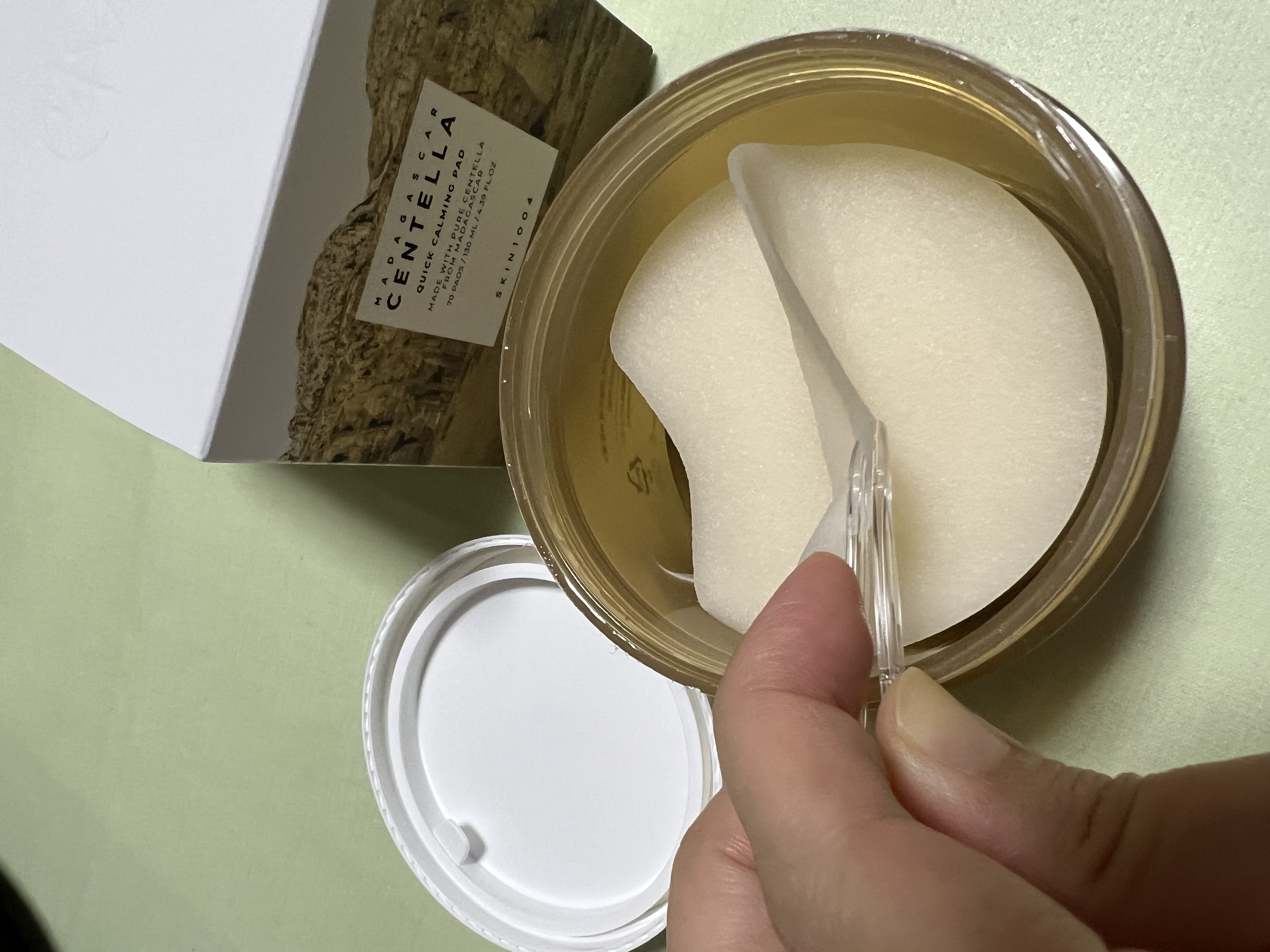 センテラ クイックカーミングパッド/SKIN1004/トナーパッドを使ったクチコミ（2枚目）