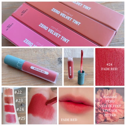 ゼロベルベットティント/rom&nd/リップティントを使ったクチコミ(5枚目)